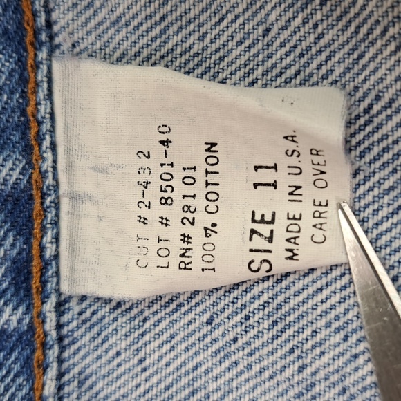 🇺🇸Vintage Essentiale Stonewash High-Rise Tapered Legs Size 11 - Picture 15 of 17